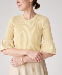 cotton stretch RIB プルオーバー