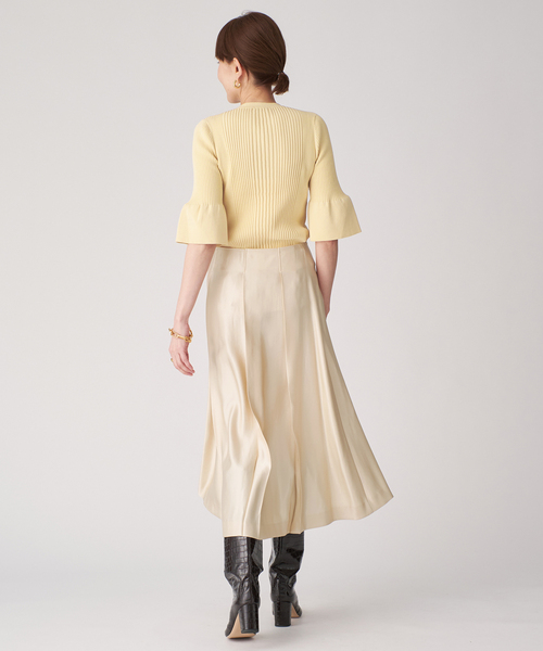 VERMEIL par iena（ヴェルメイユパーイエナ）の「cotton stretch RIB プルオーバー（ニット/セーター・レディース・アイボリー/ブラウン/ネイビー・FREE）」の7枚目の写真