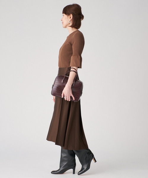 VERMEIL par iena（ヴェルメイユパーイエナ）の「cotton stretch RIB プルオーバー（ニット/セーター・レディース・アイボリー/ブラウン/ネイビー・FREE）」の19枚目の写真