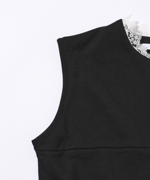 Firsthand(ファーストハンド)の「Firsthand/ファーストハンド オーガニックコットン レース スウェットベスト / 裏毛スウェット(ベスト・レディース・ブラック/グレー/ブラウン・ONE SIZE)」の9枚目の写真