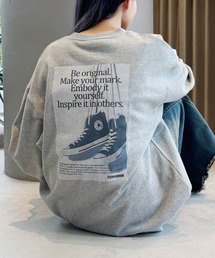 CONVERSE TOKYO（コンバーストウキョウ）の「【CONVERSE】Archive Poster Print Sweater type-2　アーカイブポスタースウェット/古着ヴィンテージ　ビンテージ風加工（スウェット）」