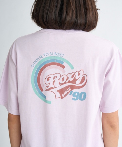 ROXY(ロキシー)の「RETRO RAINBOW TEE /ロキシーバックプリント半袖Tシャツ(Tシャツ/カットソー・レディース・ピンク/ホワイト・MEDIUM/LARGE/X-LARGE)」の8枚目の写真