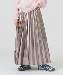 Ray BEAMS | メタリックプリーツスカート(スカート)
