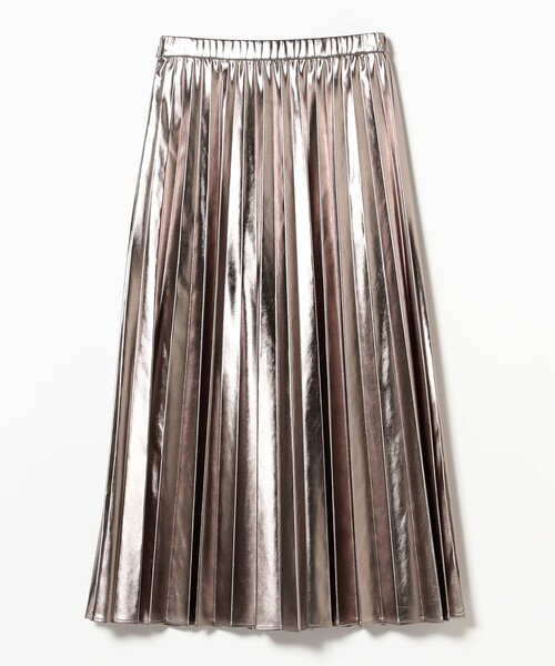 Ray BEAMS（レイビームス）の「メタリックプリーツスカート（スカート・レディース・ブラック/シルバー・1/0）」の14枚目の写真