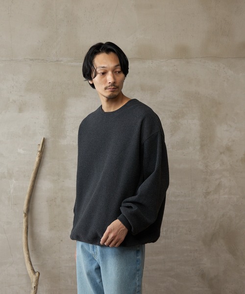 paradigm（パラダイム）の「【paradigm】パフィーストレッチドロストクルーネックU（Tシャツ/カットソー・レディース・ダークグレー/オフホワイト・SMALL/MEDIUM/LARGE）」の4枚目の写真