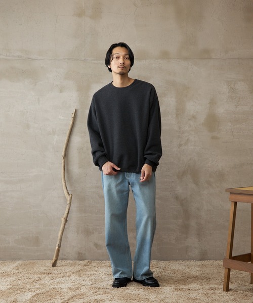 paradigm（パラダイム）の「【paradigm】パフィーストレッチドロストクルーネックU（Tシャツ/カットソー・レディース・ダークグレー/オフホワイト・SMALL/MEDIUM/LARGE）」の6枚目の写真