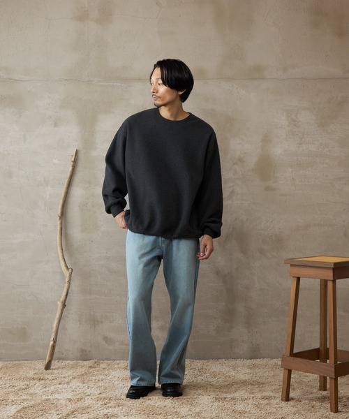 paradigm（パラダイム）の「【paradigm】パフィーストレッチドロストクルーネックU（Tシャツ/カットソー・レディース・ダークグレー/オフホワイト・SMALL/MEDIUM/LARGE）」の8枚目の写真