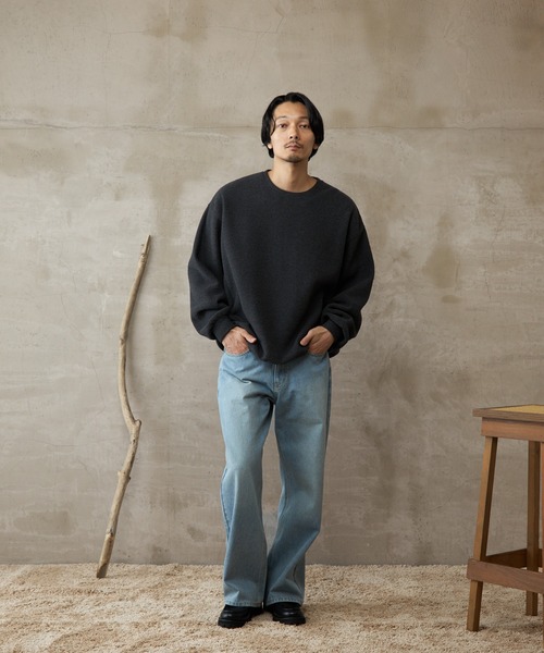 paradigm（パラダイム）の「【paradigm】パフィーストレッチドロストクルーネックU（Tシャツ/カットソー・レディース・ダークグレー/オフホワイト・SMALL/MEDIUM/LARGE）」の9枚目の写真