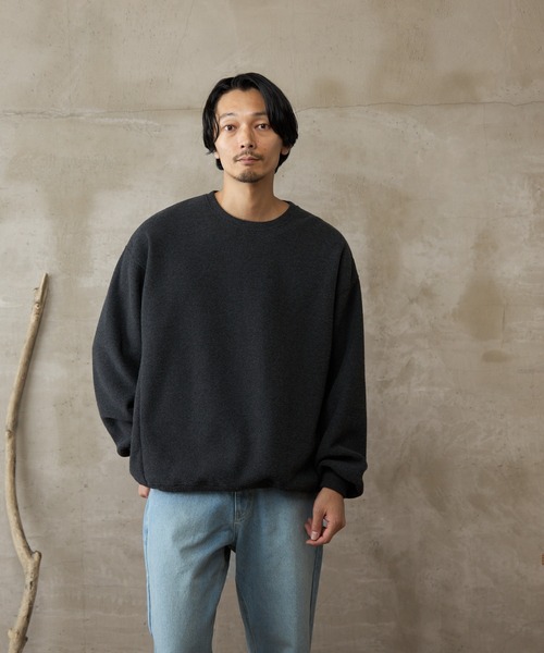 paradigm（パラダイム）の「【paradigm】パフィーストレッチドロストクルーネックU（Tシャツ/カットソー・レディース・ダークグレー/オフホワイト・SMALL/MEDIUM/LARGE）」の3枚目の写真