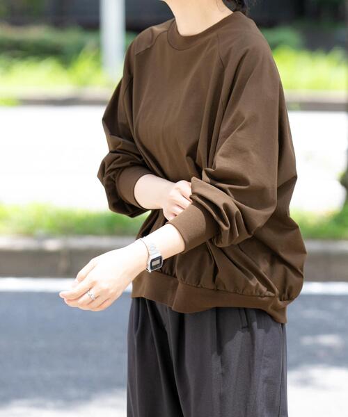 EKAL(エカル)の「WS DRY OUT LONG-SLEEVE T-SHIRTS(Tシャツ/カットソー・レディース・ホワイト/ブラウン/パープル系その他・FREE)」の3枚目の写真