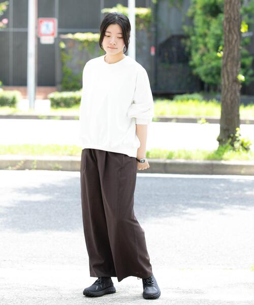 EKAL(エカル)の「WS DRY OUT LONG-SLEEVE T-SHIRTS(Tシャツ/カットソー・レディース・ホワイト/ブラウン/パープル系その他・FREE)」の14枚目の写真