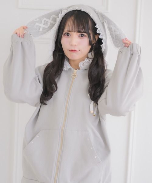ROJITA うさ耳ZIPパーカー 新品 未開封　完売品 うさ耳ZIPパーカー（パーカー）｜ROJITA（ロジータ）のファッション