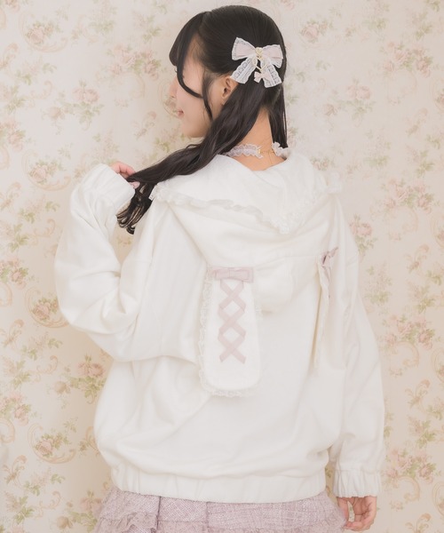 うさ耳ZIPパーカー（パーカー）｜ROJITA（ロジータ）のファッション