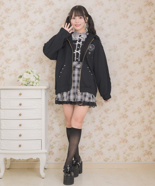 うさ耳ZIPパーカー（パーカー）｜ROJITA（ロジータ）のファッション