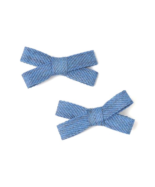 SHIPS（シップス）の「SHIPS KIDS:ツイル リボン ヘアピン セット（ヘアピン・キッズ・ピンク系その他/ダークグレー/ブルー系その他・ONE SIZE）」の3枚目の写真