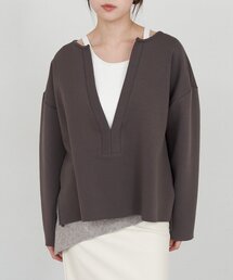 SHENERY | 【インフルエンサー@tsuru00コラボ】スキッパーポンチプルオーバー(スウェット)