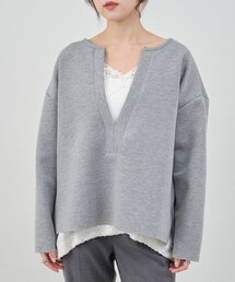 SHENERY | 【インフルエンサー＠tsuru00コラボ】スキッパーポンチプルオーバー(スウェット)