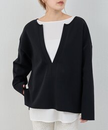 SHENERY | 【インフルエンサー＠tsuru00コラボ】スキッパーポンチプルオーバー(スウェット)