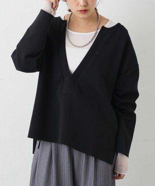 インフルエンサー＠tsuru00コラボ】スキッパーポンチプルオーバー