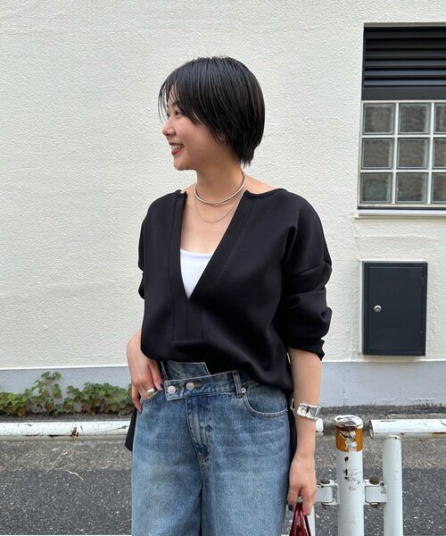 インフルエンサー＠tsuru00コラボ】スキッパーポンチプルオーバー