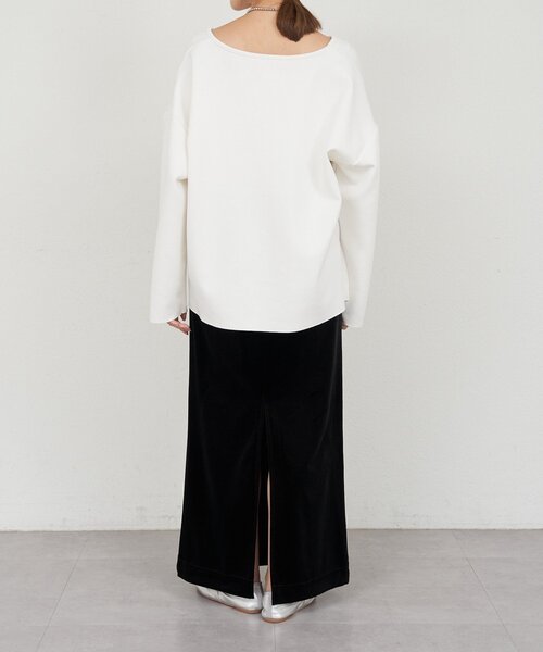 SHENERY（シーナリー）の「【インフルエンサー＠tsuru00コラボ】スキッパーポンチプルオーバー（スウェット・レディース・ホワイト/ブラック/グレー/グレー系その他・FREE）」の6枚目の写真