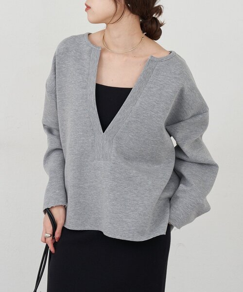 インフルエンサー＠tsuru00コラボ】スキッパーポンチプルオーバー