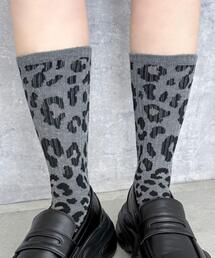 WEGO | WEGO/レオパード柄リブソックス(ソックス/靴下)