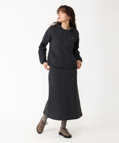 Columbia（コロンビア）の「キルト きれいめカジュアル Columbia／ウィメンズ アリソンバレー スカート ロング／コロンビア（スカート・レディース・ホワイト/ブラック・L/XL/M/S）」の2枚目の写真