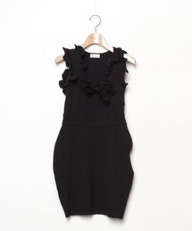 RED VALENTINO フリルノースリーブワンピース ブランド古着】RED VALENTINO｜レッドバレンチノのワンピース