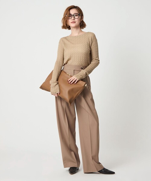 conte＞ケーブル ボートネックニット（ニット/セーター）｜conte