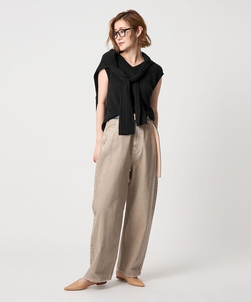 conte＞ケーブル ボートネックニット（ニット/セーター）｜conte