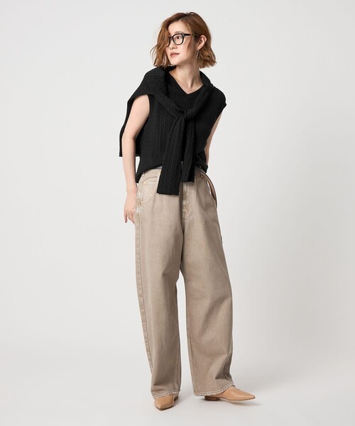 conte＞ケーブル ボートネックニット（ニット/セーター）｜conte