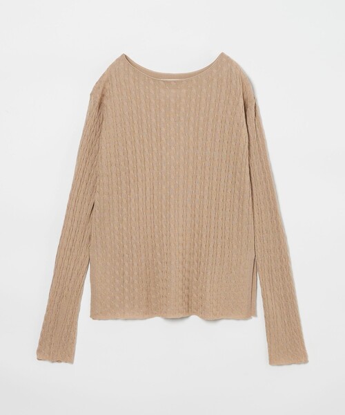 conte＞ケーブル ボートネックニット（ニット/セーター）｜conte