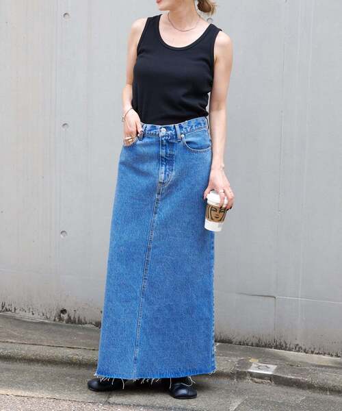 アウトドアプロダクツ　デニムスカート 追加3 ULTデニムスリットリーンスカート（デニムスカート）｜OUTDOOR