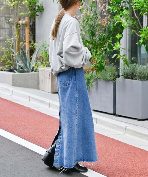 追加3 ULTデニムスリットリーンスカート（デニムスカート）｜OUTDOOR