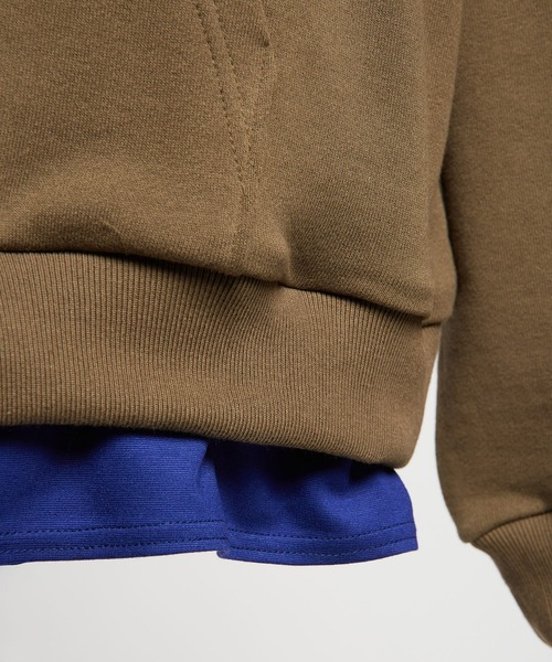 gomme(ゴム)の「30/10裏毛 ハイネックパーカー(パーカー・レディース・カーキ/ブラック/チャコールグレー・MEDIUM)」の22枚目の写真