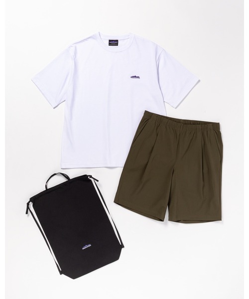 THOUSAND MILE（サウザンドマイル）の「[M's]SHORT SLEEVE T-SHIRT & SHORT PANTS SET T/C JERSEY + NY/PU/ショートスリーブTシャツ&ショートパンツ セット（セットアップ・メンズ・チャコールグレー/オリーブ/カーキ/ブラック/ネイビー/レンガ・XL/M/S/XS）」の4枚目の写真