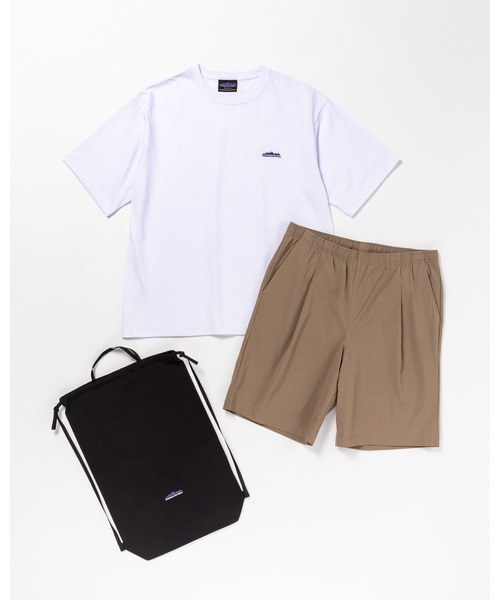 THOUSAND MILE（サウザンドマイル）の「[M's]SHORT SLEEVE T-SHIRT & SHORT PANTS SET T/C JERSEY + NY/PU/ショートスリーブTシャツ&ショートパンツ セット（セットアップ・メンズ・チャコールグレー/オリーブ/カーキ/ブラック/ネイビー/レンガ・XL/M/S/XS）」の5枚目の写真