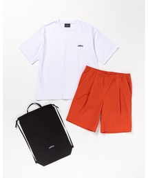 THOUSAND MILE(�T�E�U���h�}�C��)��[M's]SHORT SLEEVE T-SHIRT & SHORT PANTS SET T/C JERSEY + NY/PU/�V���[�g�X���[�uT�V���c&�V���[�g�p���c �Z�b�g(�Z�b�g�A�b�v)