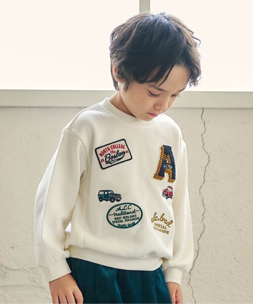 アソートワッペン&刺繍トレーナー（スウェット）｜apres les cours