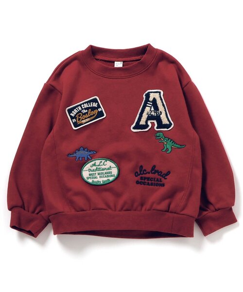 アソートワッペン&刺繍トレーナー（スウェット）｜apres les cours