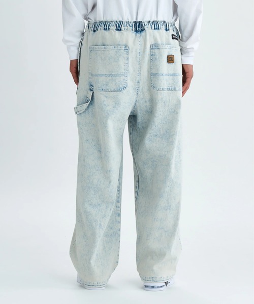 DC SHOES（ディーシーシューズ）の「25 SUPERWIDE BAGGY P /DCストレッチウエストゴム裾ドローコード付きワイドシルエットペインターパンツ（その他パンツ・メンズ・スカイブルー/ブラック系その他2/ライトインディゴブルー/ブラック系その他・X-LARGE/LARGE/MEDIUM）」の8枚目の写真