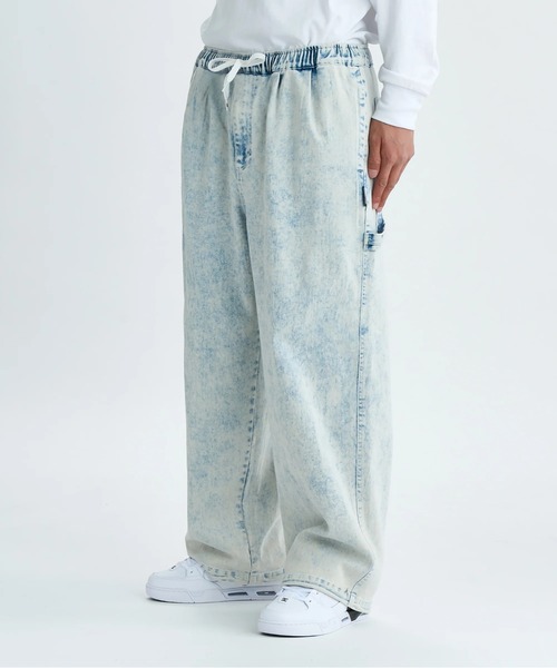 DC SHOES（ディーシーシューズ）の「25 SUPERWIDE BAGGY P /DCストレッチウエストゴム裾ドローコード付きワイドシルエットペインターパンツ（その他パンツ・メンズ・スカイブルー/ブラック系その他2/ライトインディゴブルー/ブラック系その他・X-LARGE/LARGE/MEDIUM）」の9枚目の写真