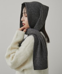 リバーシブルリブニットマフラー 爆買 ニット マフラー メンズ レディース リバーシブル