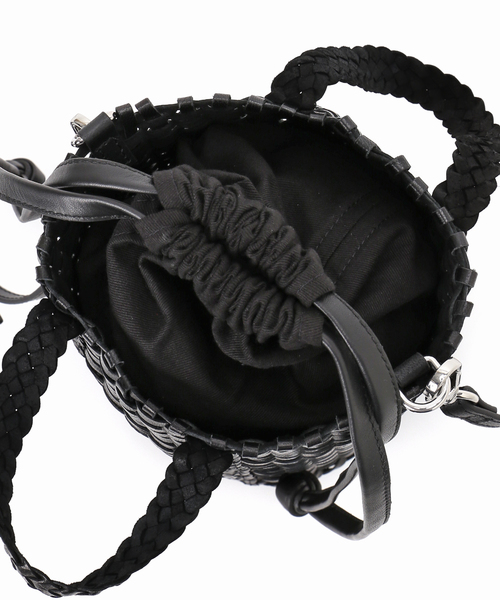 FRAMeWORK（フレームワーク）の「THE BAGMATI/ ザバグマティ 別注SHOULDER付きleather編みバッグ（ハンドバッグ・レディース・ブラウン/ブラック・FREE）」の13枚目の写真