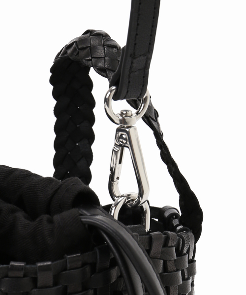 FRAMeWORK（フレームワーク）の「THE BAGMATI/ ザバグマティ 別注SHOULDER付きleather編みバッグ（ハンドバッグ・レディース・ブラウン/ブラック・FREE）」の16枚目の写真