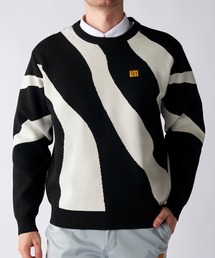 Loudmouth（ラウドマウス）の「LOUDMOUTH ラウドマウス ゴルフウェア  ワンポイント ロゴ 軽量 薄手 クルーネック長袖 ニット（ニット/セーター）」