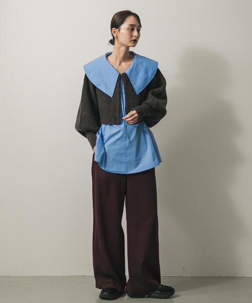 Copping zone 日本未販売ニット　早い者勝ち 洗える／日本製／ホールガーメント（R）】ニットトップス（ニット