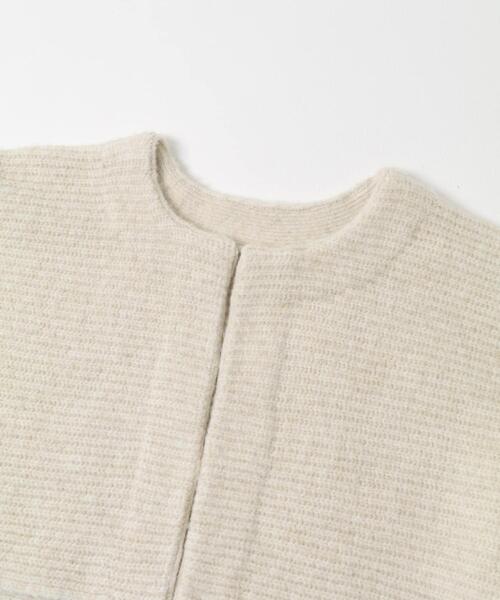 SENSE OF PLACE by URBAN RESEARCH（センスオブプレイスバイアーバンリサーチ）の「クロップドドルマンカーディガン（ニット/セーター・レディース・ベージュ/ブラウン/ブラック系その他・ONE）」の4枚目の写真