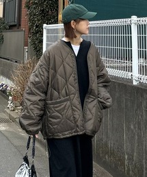 notch. | 【notch. by KR】オーバーサイズキルティングコート(ブルゾン)